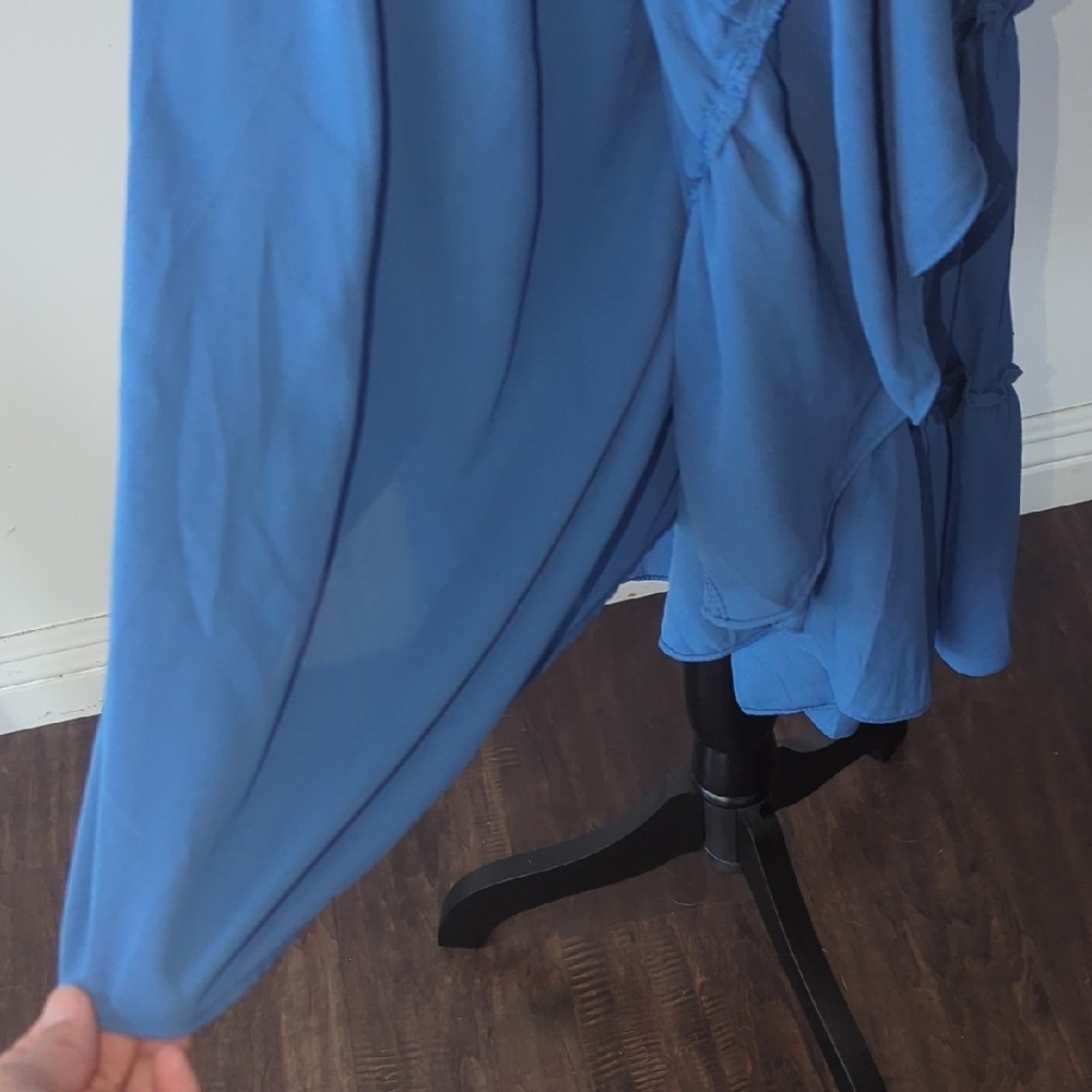 1. State Strapless Blue Maxi Dress Size Large - Picture 11 of 13